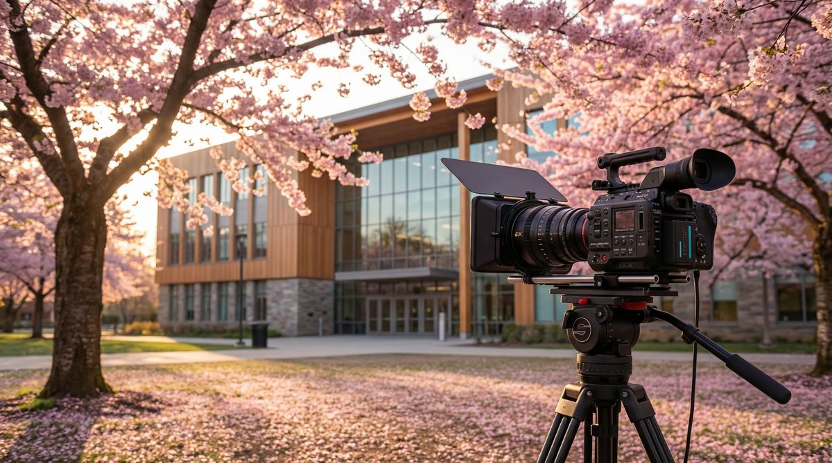 小马拉大车传媒校园拍摄现场